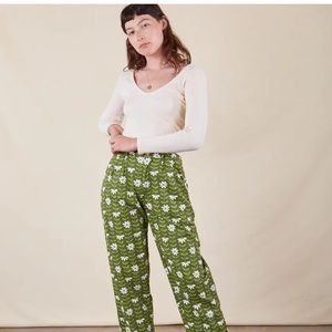 Big Bud Press Green Daisy Chain Trousers. Brand new, never worn. Size small.